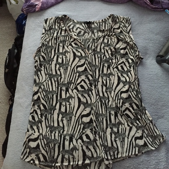 Zebra print top