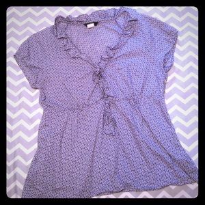 J Crew Vneck Summer Blouse