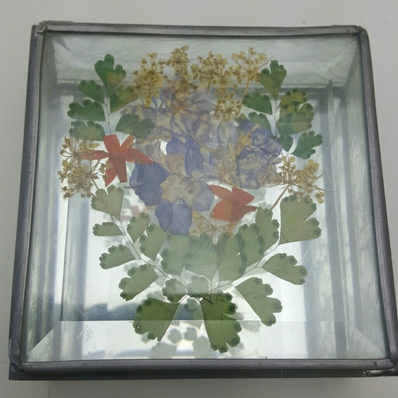 Vintage Jewelry - Vintage Glass Keepsake Box Handmade Vintage Jewelry - Vintage Glass Keepsake Box Handmade