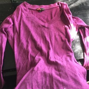 Long sleeve purple top