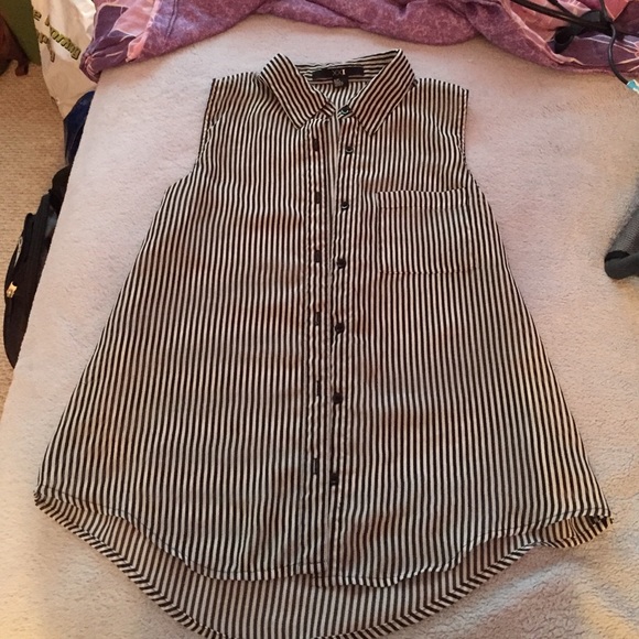 Striped button down shirt