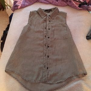 Striped button down shirt