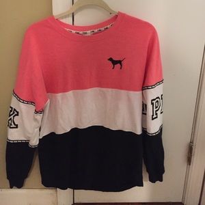 VS PINK Varsity Shirt! Worn Once size XS