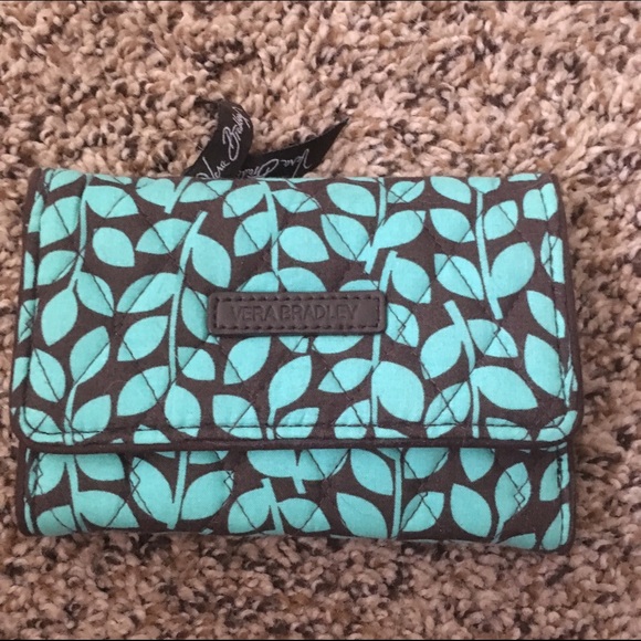 Vera Bradley Shower Vines Tri Fold Wallet