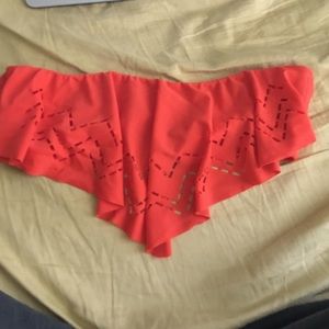 Strapless neon bikini top