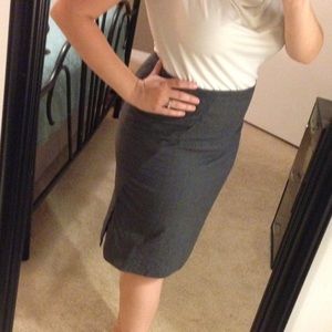 Wool Grey Skirt