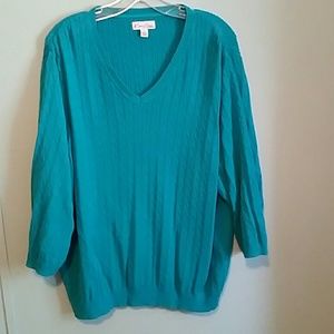 📣Sale📣V neck teal sweater