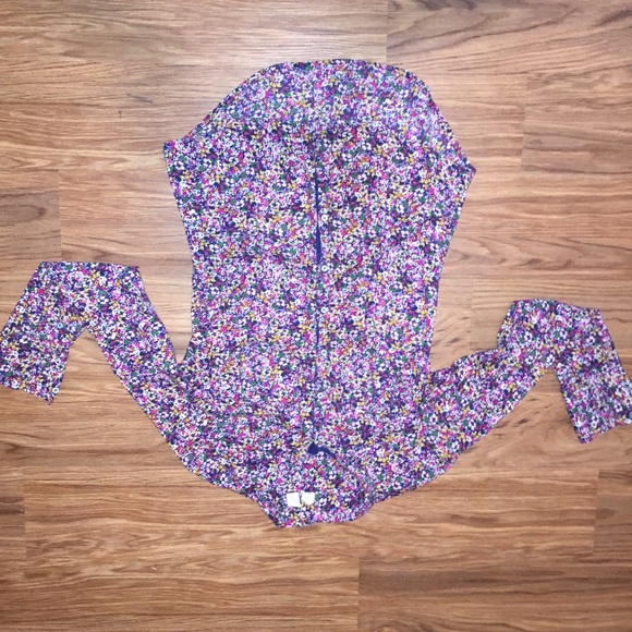 floral navy button up
