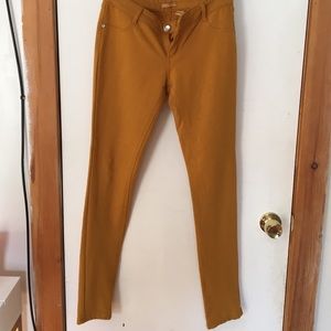 Mustard color jeggings