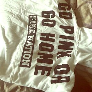 PINK white hoodie!!!