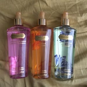 3 Victoria's Secret body mists
