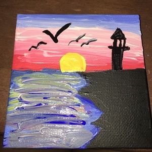 Mini canvas painting!