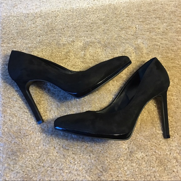 ALDO Black Suede Heels 7.5