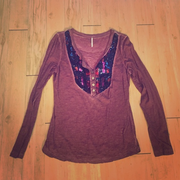 Free people long sleeve shirt