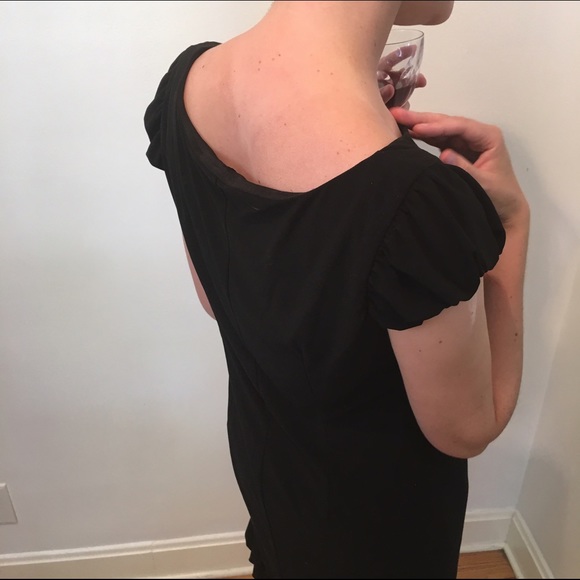 Black BabyDoll Dress Ruffle - Picture 3 of 4