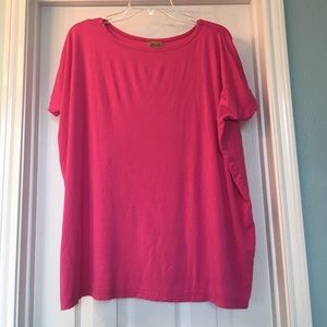 Pink Piko Blouse Large EUC