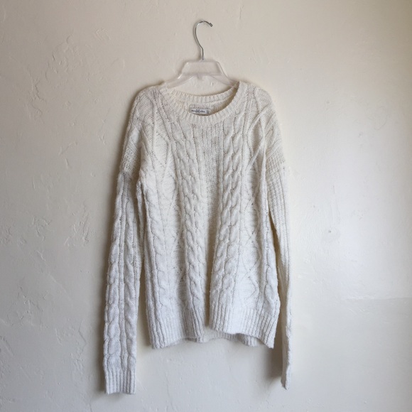 ‼️FINAL PRICE‼️ Cream Oversized A&F Sweater