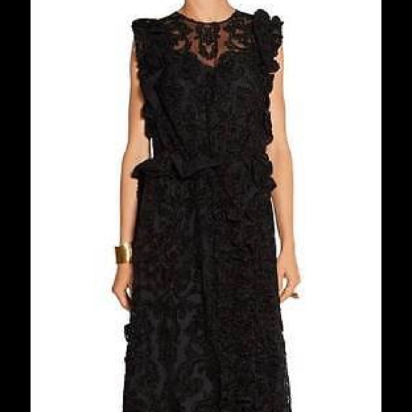 Simone Rocha Chenille Appliqued Tulle Dress sz 4