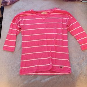 Pink and white striped shirt