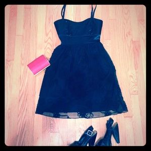 Black cocktail dress