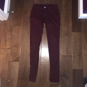 Maroon jeans from tillys!