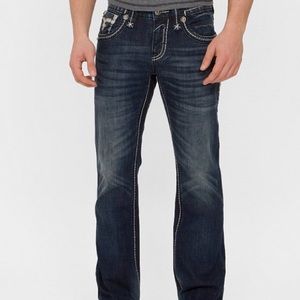 Men's rock revival selvin jeans.