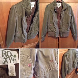 Military green Roxy jacket - size L