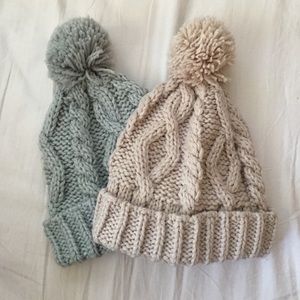 SOLD | Pom Pom Beanies