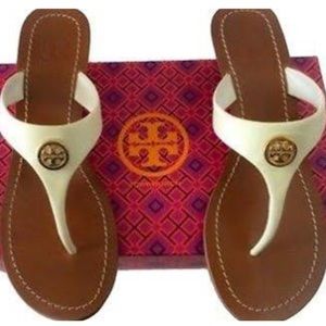 Authentic Tory Burch Cameron Wedge Thong flips