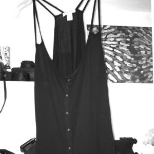 Old Navy Black tank top with buttons