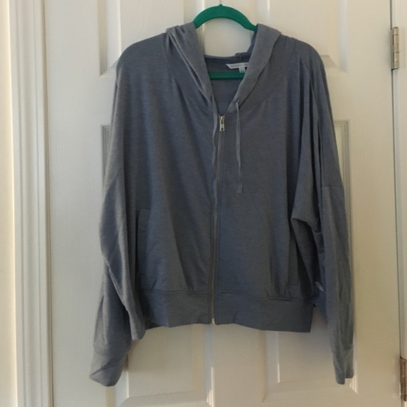 Blue hooded sweatshirt