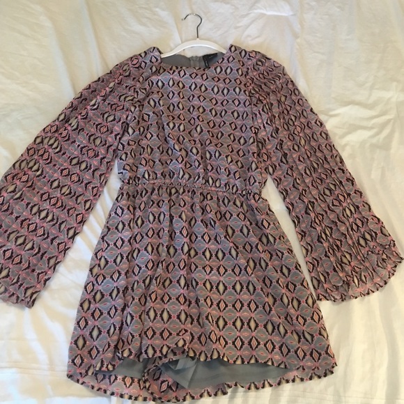 patterned romper