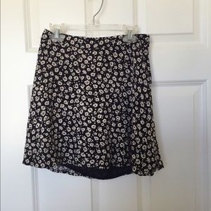 forever 21 floral high waisted skirt