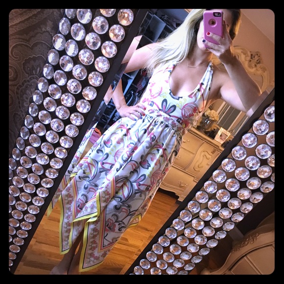 h&m handkerchief dress