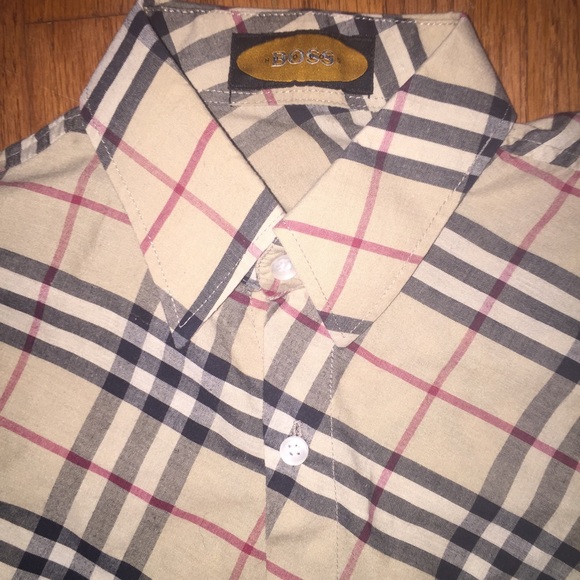 💥SOLD💥 HUGO BOSS plaid shirt women's Medium