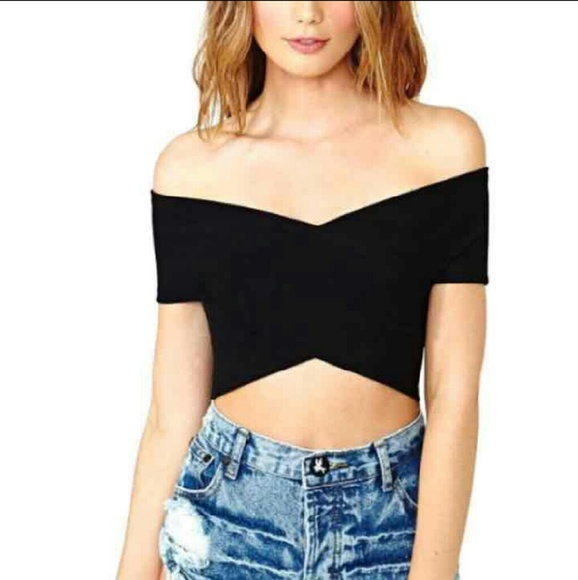 Black crop top