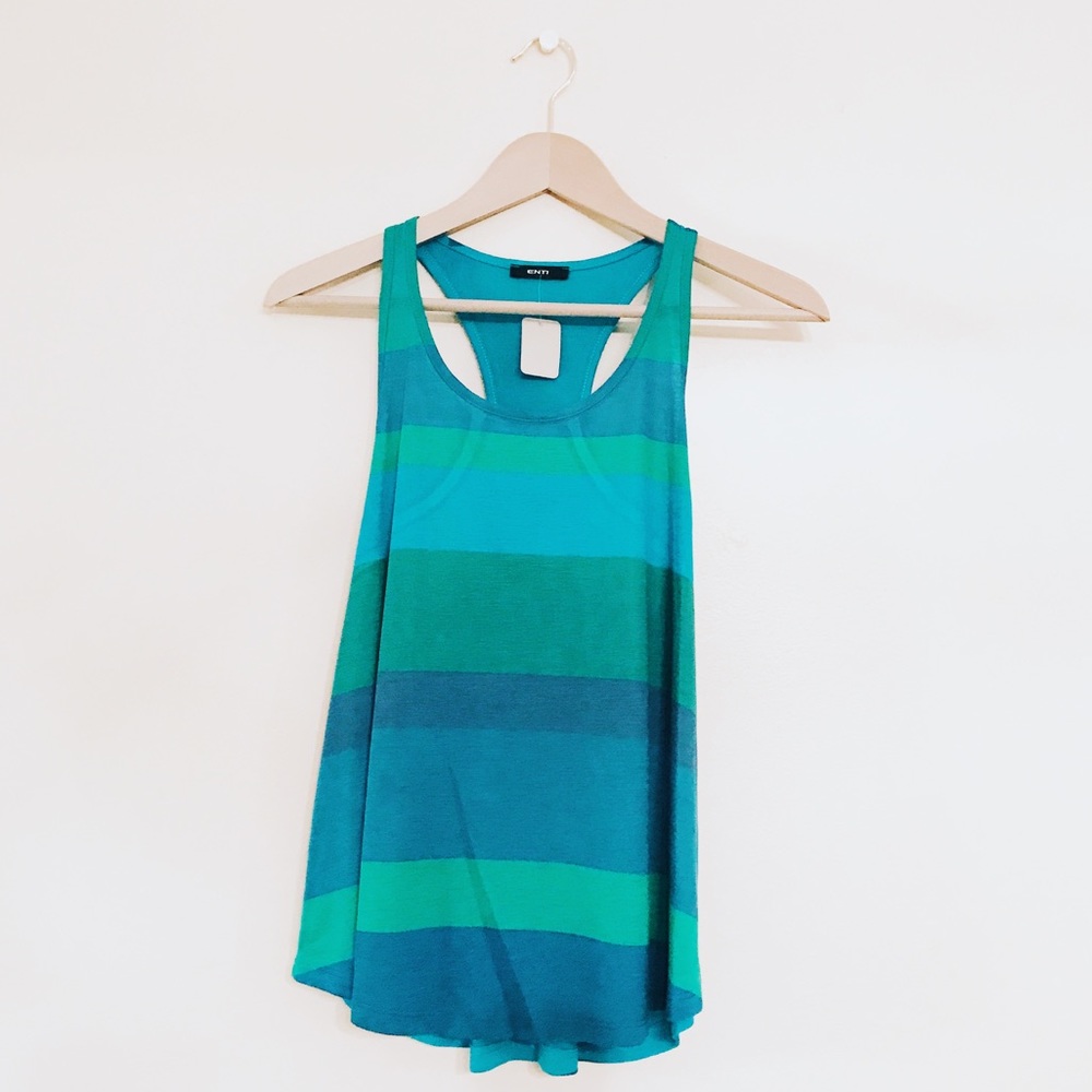ENTI Striped Top. NWT