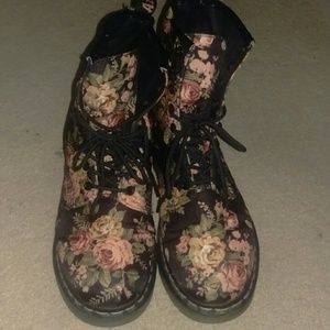 Floral Print Dr Martens (Women's 11)
