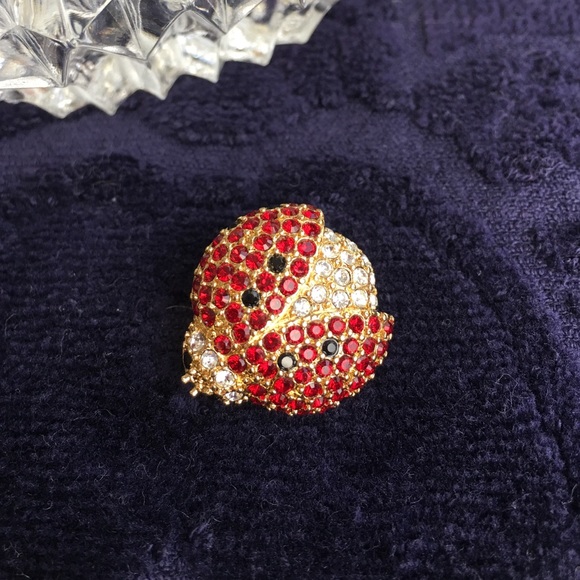 Monet Ladybug Brooch - Picture 2 of 4