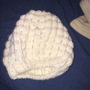 Old Navy white beanie style knit hat