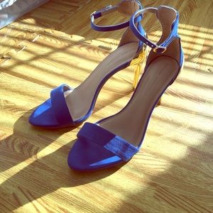 Zara Royal Blue suede sandals