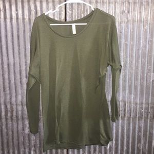 Olive green top