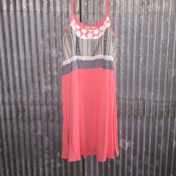 peach dress