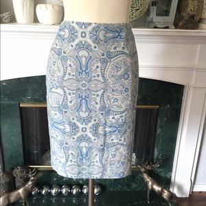 Banana republic silk high waist pencil skirt 2