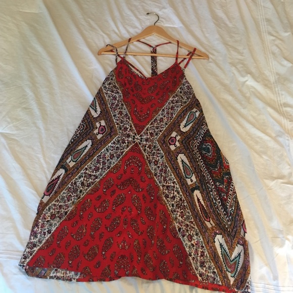 Patterned A-line dress