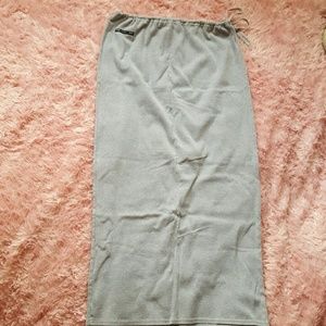 Gray maxi skirt