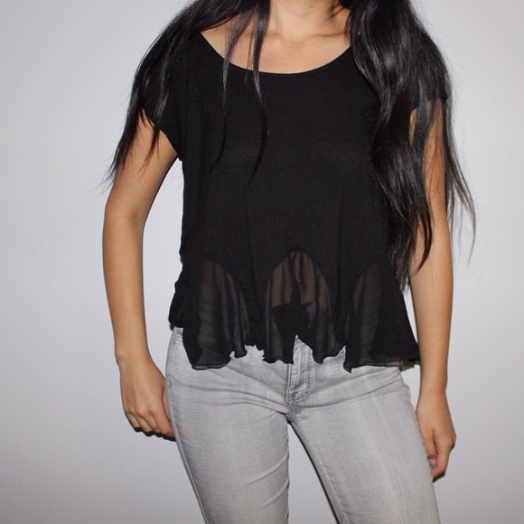 Nasty Gal See Through Top