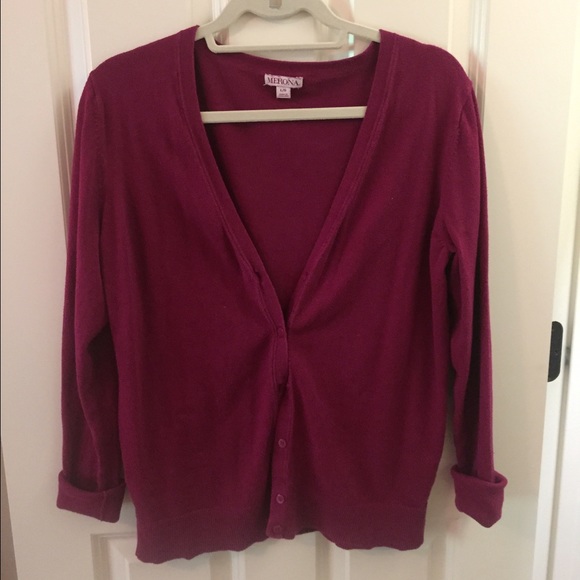 Maroon Cardigan