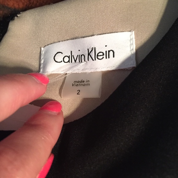 NWT size 2 Calvin Klein Striped Sheath Dress - Picture 3 of 4