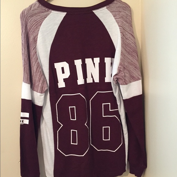 VS Pink Varsity Sweatshirt